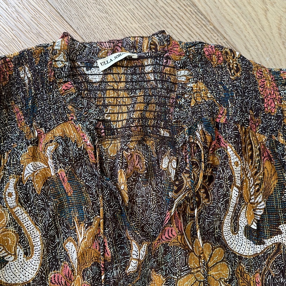 Ulla Johnson Lara Blouse in Amber - Picture 5 of 7